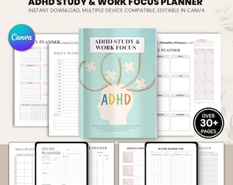 ADHD Focus Planner: Productivity Organizer & Study Aid