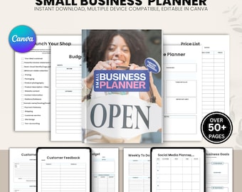 Small Business Planner, Daily Organizer, Goal Setting Workbook, Business Plan, Entrepreneur Journal, Start-Up Guide