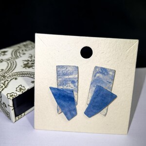 Unique Handmade Porcelain Earrings - One-of-a-Kind Elegance