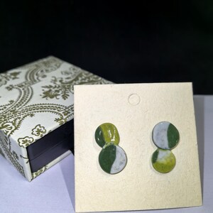 Unique Handmade Porcelain Earrings - One-of-a-Kind Elegance