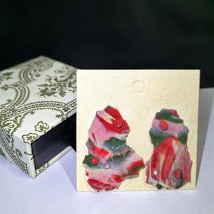 Unique Handmade Porcelain Earrings - One-of-a-Kind Elegance