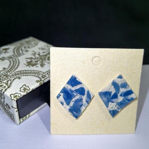Unique Handmade Porcelain Earrings - One-of-a-Kind Elegance