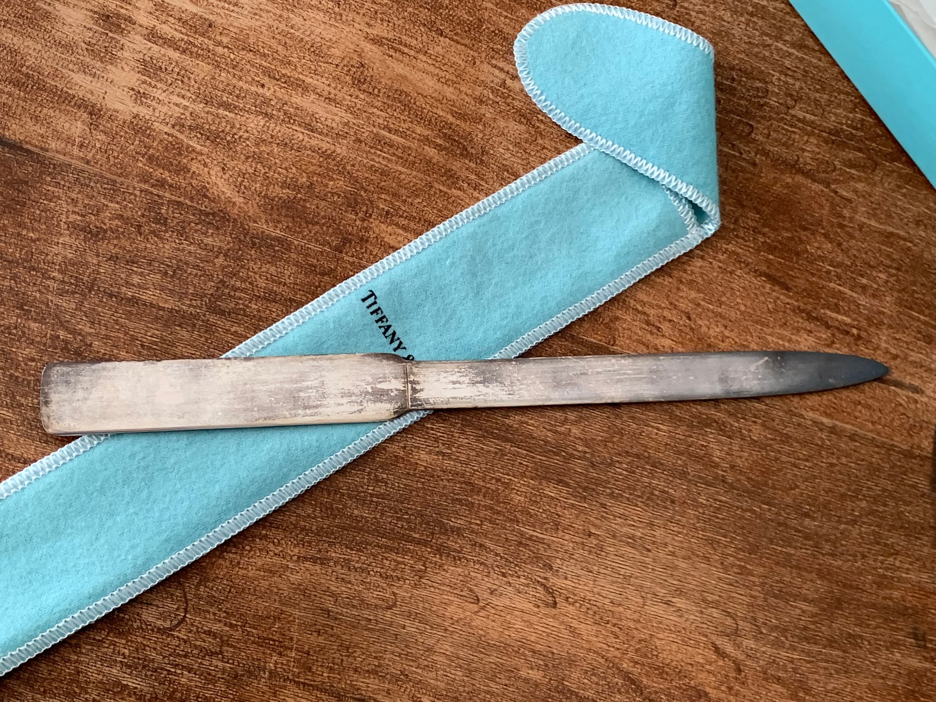 【希少】Tiffany & Co. 　オープナー Tiffany & Co. Rare 9 In. Sterling Silver Letter Opener in Good