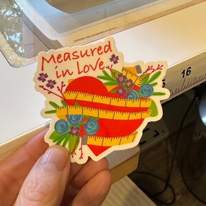 Measured in Love STICKER - Etsy