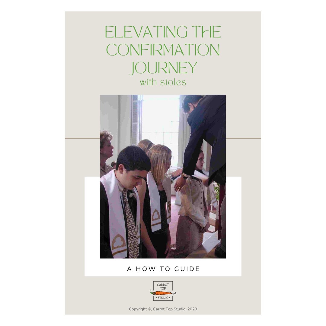 Digital CONFIRMATION Stole Lesson Plan Download & Print - Etsy