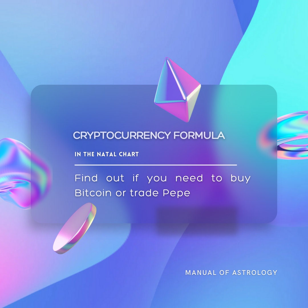 Сryptocurrency Formula in Natal Chart - Manual of Astrology - Etsy