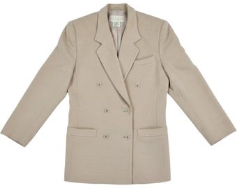 Blazer croisé vintage Escada par Margaretha Ley en laine et cachemire, taille 40