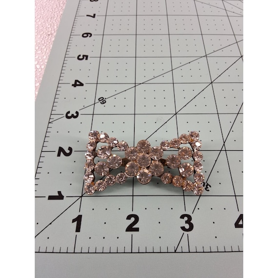 Statement Antique Paste Rhinestone Brooch | Vinta… - image 3