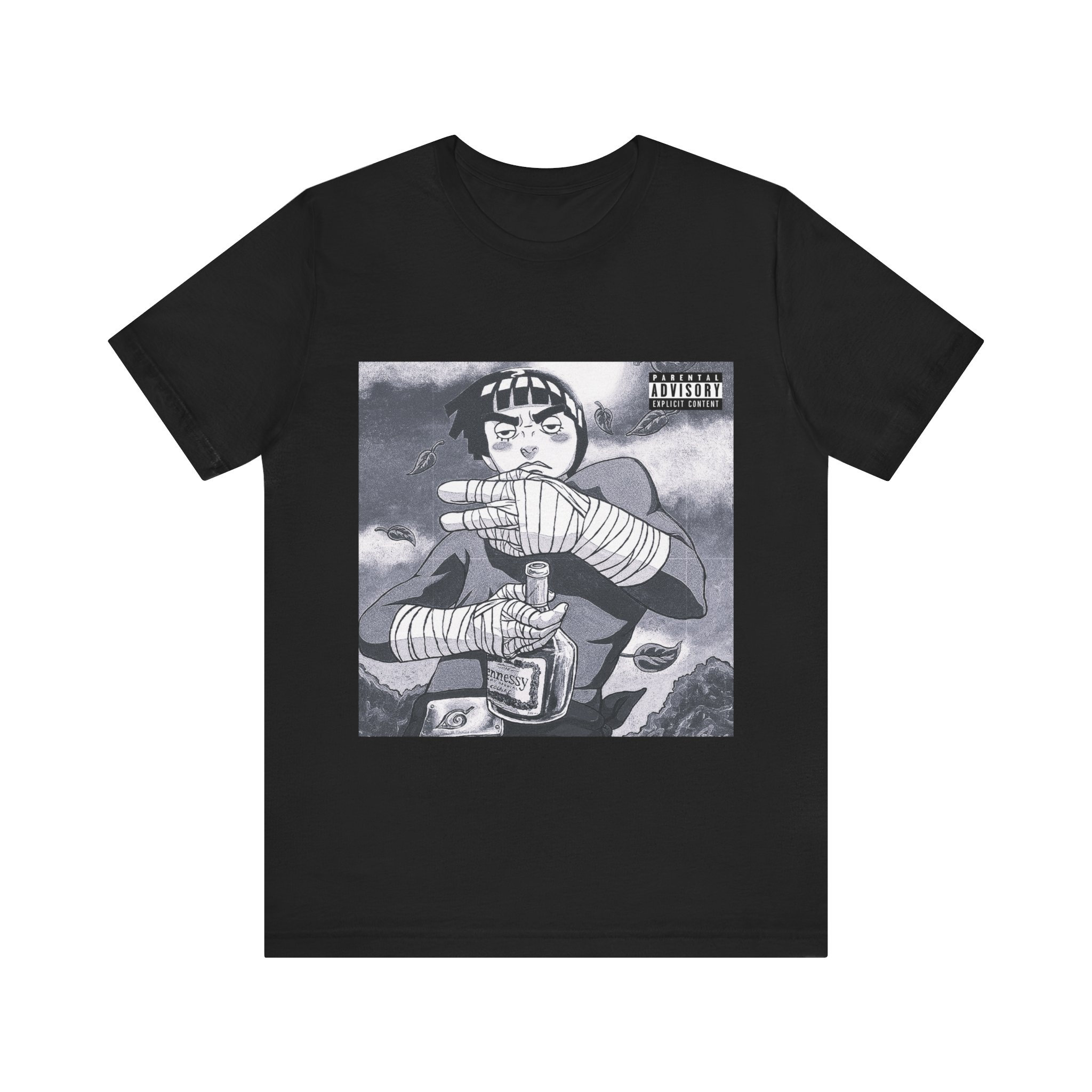 ◆LEE◆ Lee Drawing Graphic T-Shirt Black Rock Lee T-shirt - Anime - Etsy