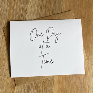 sobriety card one day at a time sober anniversary gift idea clean time sobriety birthday cards drug free gifts odaat narcotics anonymous anniversary cards