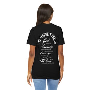 Sobriety T-shirt Serenity Prayer Shirt Recovery Tee NA AA Gifts Sober Clothing shirt