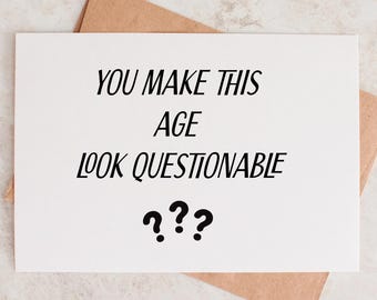Funny milestone birthday card about getting old happy birthday card for older woman funny card 60th birthday middle aged woman about old age