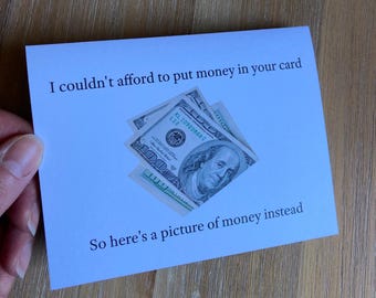 Fake money birthday card funny birthday cash card milestone birthday cards 100 dollar bill 1 dollar bill money greeting card