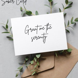 custom sober anniversary gift ideas clean time sobriety birthday cards drug free gifts grant me the serenity narcotics anonymous anniversary cards