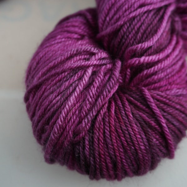 Dionysus in Cosima Silk DK is a 50% SW Merino 50 percent  Silk DK weight yarn