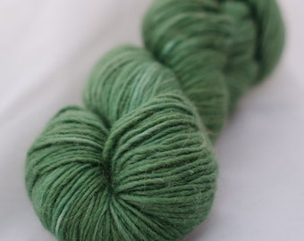Dothraki colorway in Arya DK Singles-Alpaca/merino/silk- green