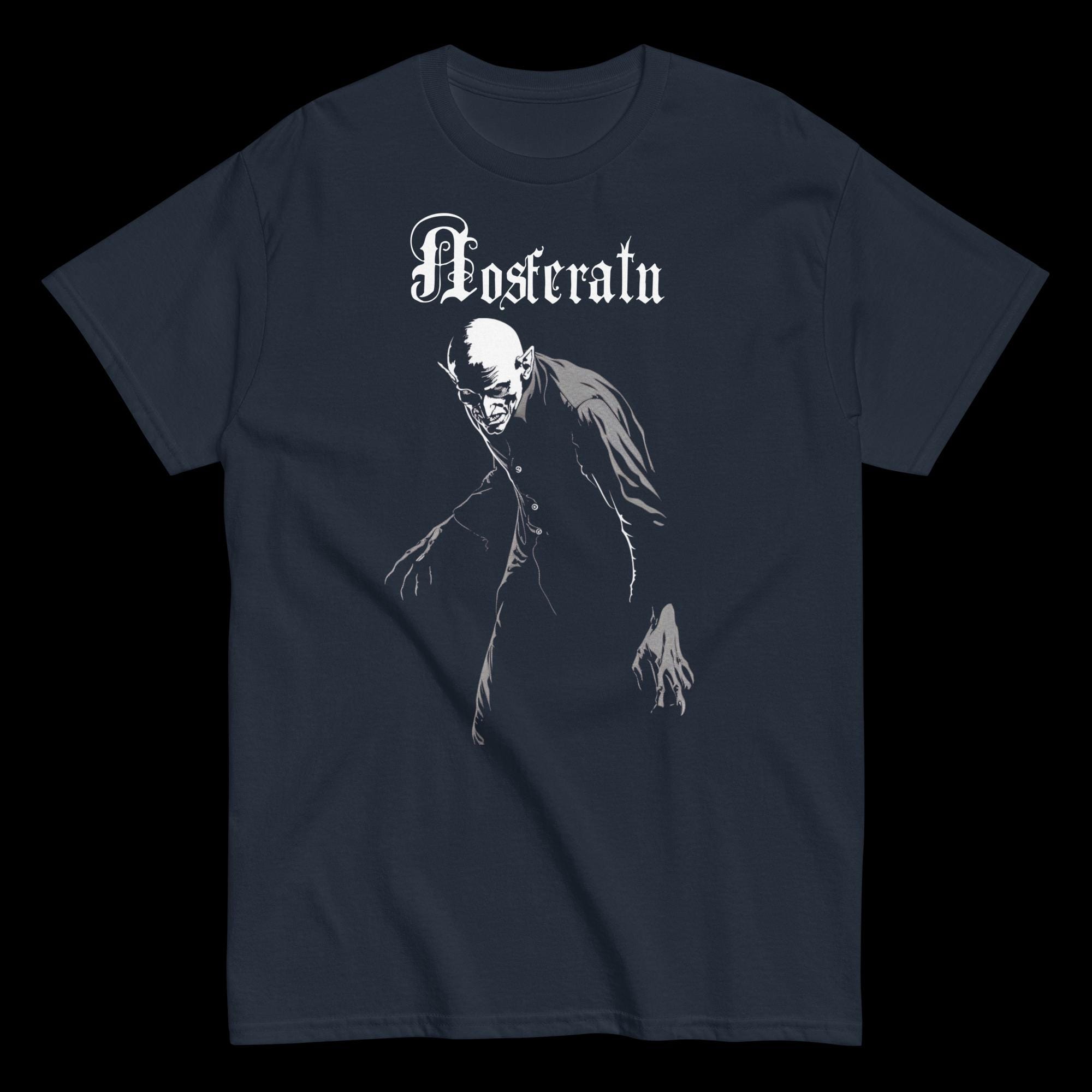 Nosferatu II – T-shirt Phantom della notte, Klaus Vampire Kult Retro Dracula Horror regalo film cinema Blu S Nosferatu II – T-shirt Phantom della notte, Klaus Vampire Kult Retro Dracula Horror regalo film cinema Blu S
