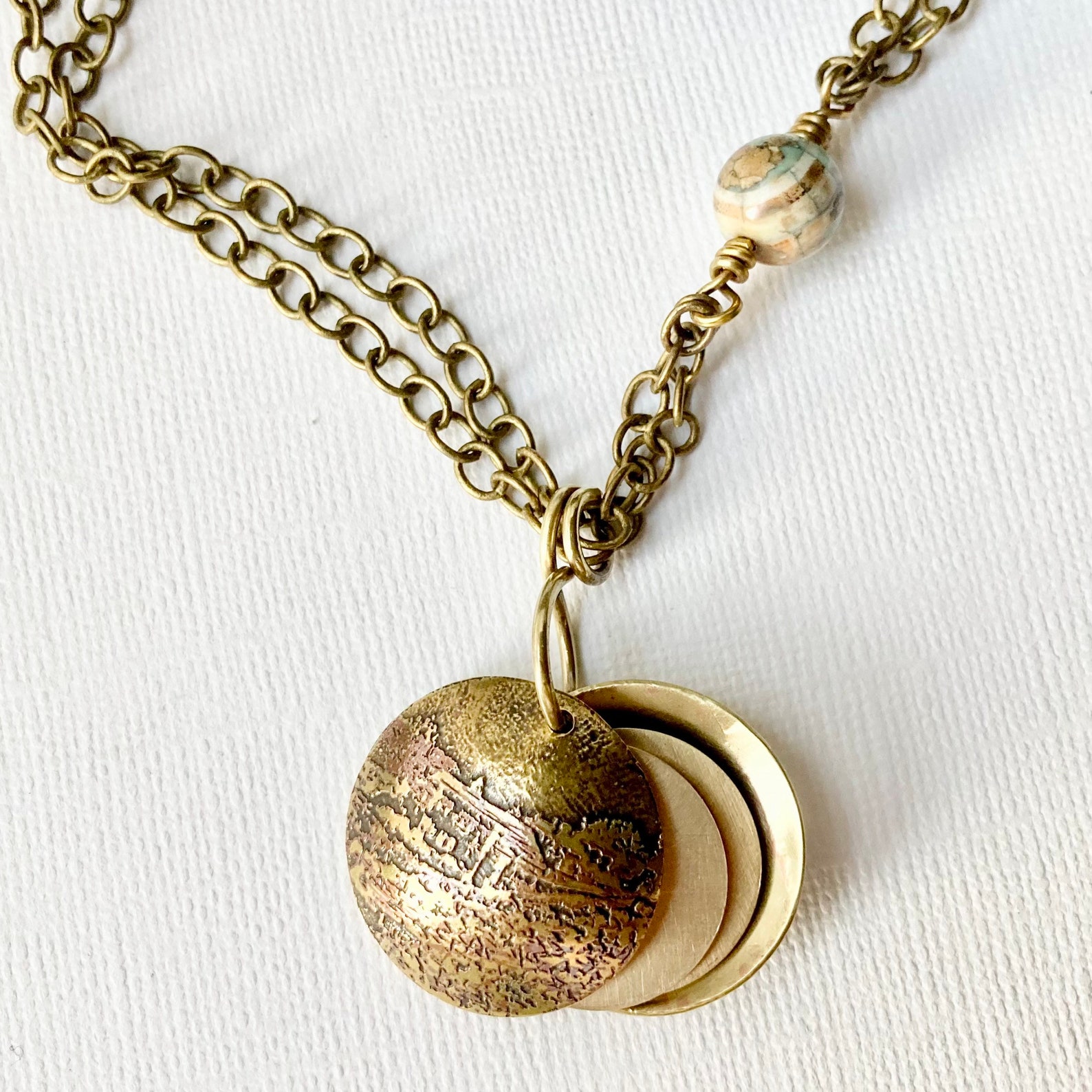 Womens locket necklace gold locket handmade locket long Etsy