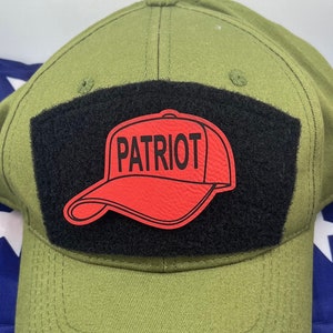 Trump Patriot Red Hat Morale Patch, Donald Trump, MAGA, Presidente, Meme, Cierre de gancho y bucle, para bolsas de rango, sombreros y portadores de placas