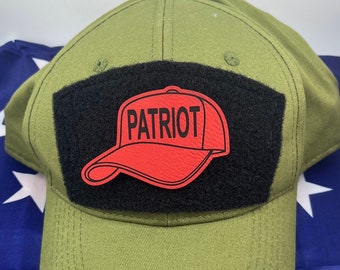 Trump Patriot Red Hat Morale Patch, Donald Trump, MAGA, President, Meme, Hook and Loop Fastener, For Range Bags, Hats, and Plate Carriers
