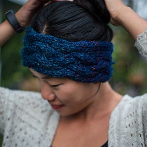 Braided Headband Knitting Pattern, Hand Knit Pattern, Headband Knit Pattern, Braided Cables Pattern, Handknitting Pattern