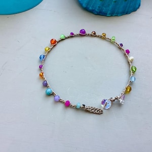Gemstone anklet