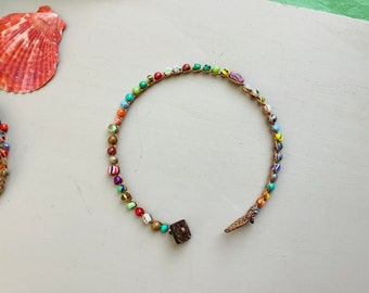 Venetian bead anklets