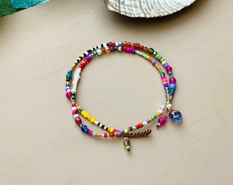 Double delica Toho bead bracelet