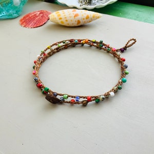 Venetian glass wrap bracelet image 3