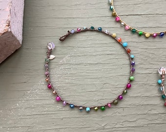 Beach baby natural boho anklets