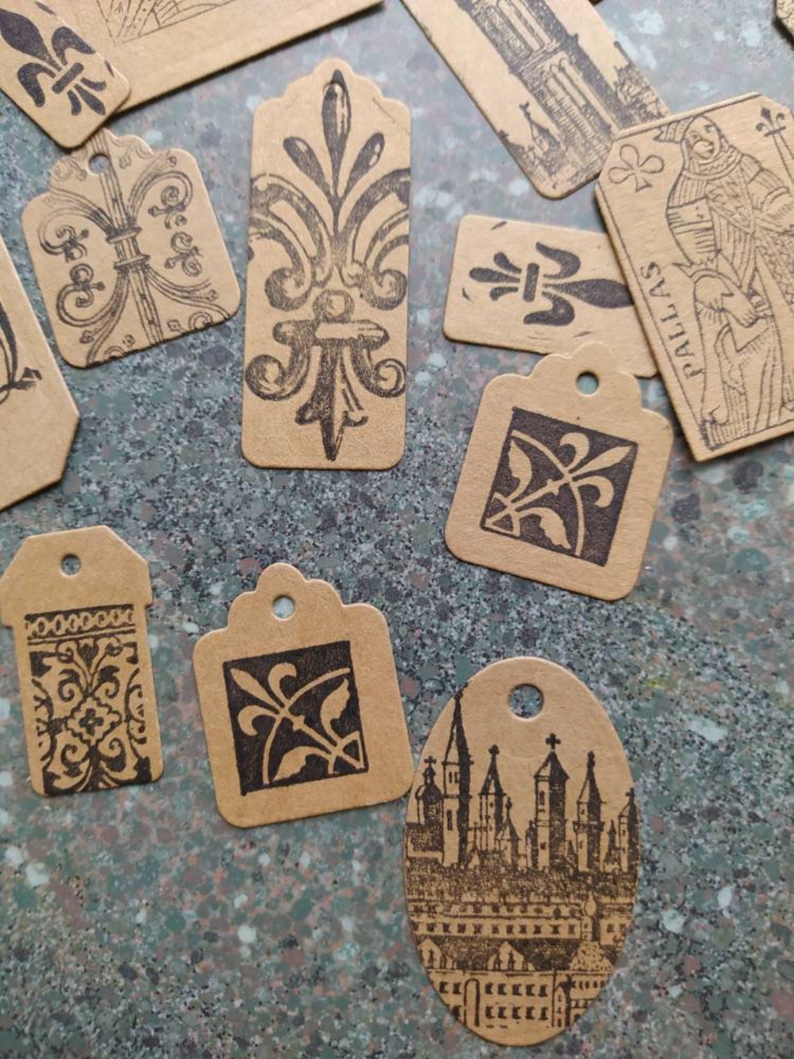 Étiquettes Thème médiéval Journaling et junk journal Etsy