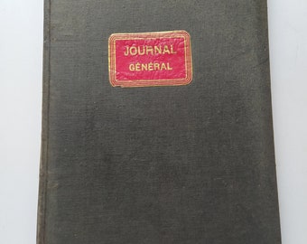 Vintage completo Diario de contabilidad Libro de registro de cuentas 1926 1931 Libro de contabilidad de escritura a mano