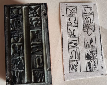 Typographie des signes du zodiaque