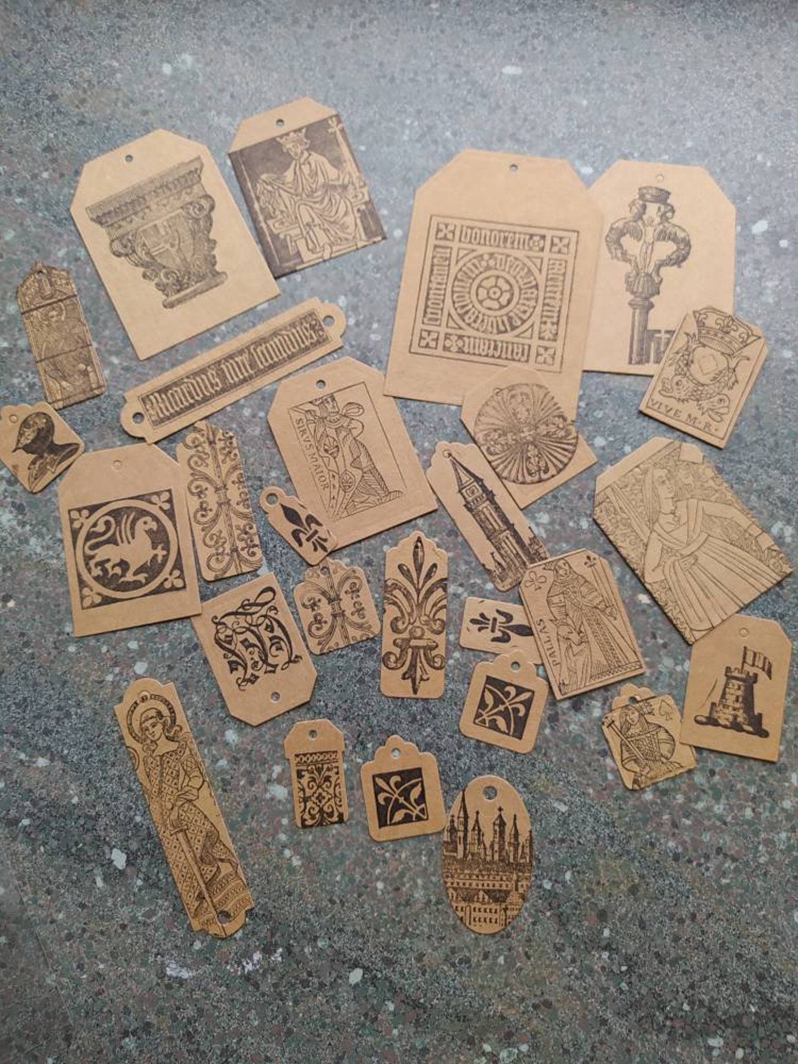 Étiquettes Thème médiéval Journaling et junk journal Etsy