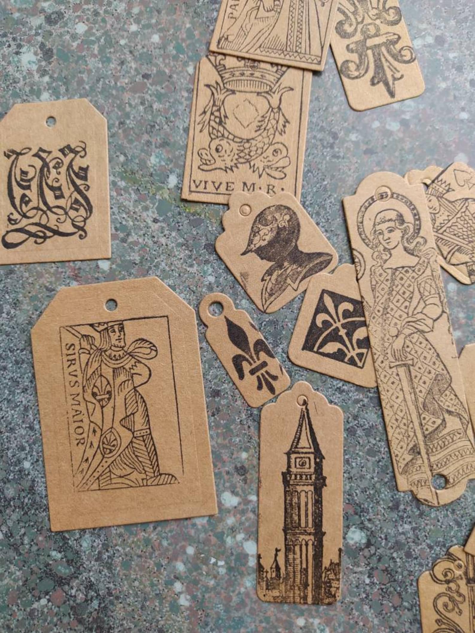 Étiquettes Thème médiéval Journaling et junk journal Etsy