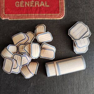 Petites étiquettes gommées vintage françaises