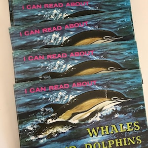 1973 Whales and Dolphins Book - Troll Associates Paperback