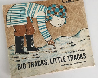 1960 Big Tracks, Little Tracks by Franklyn M. Branley - Illustrated by Leonard Kessler - Scholastic Book Services