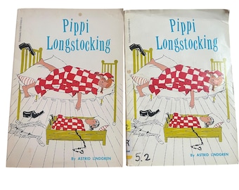 Vintage Pippi Longstocking by Astrid Lindgren - Scholastic Book - 1959
