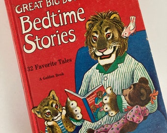 1967 Tibor Gergely's Great Big Book of Bedtime Stories - 32 Favorite Tales - A Golden Book - Golden Press - Hardcover