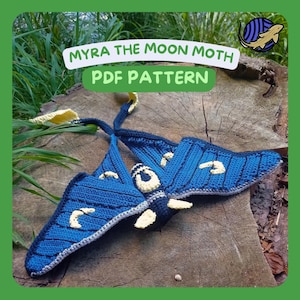 Myra The Moon Moth Crochet Pattern