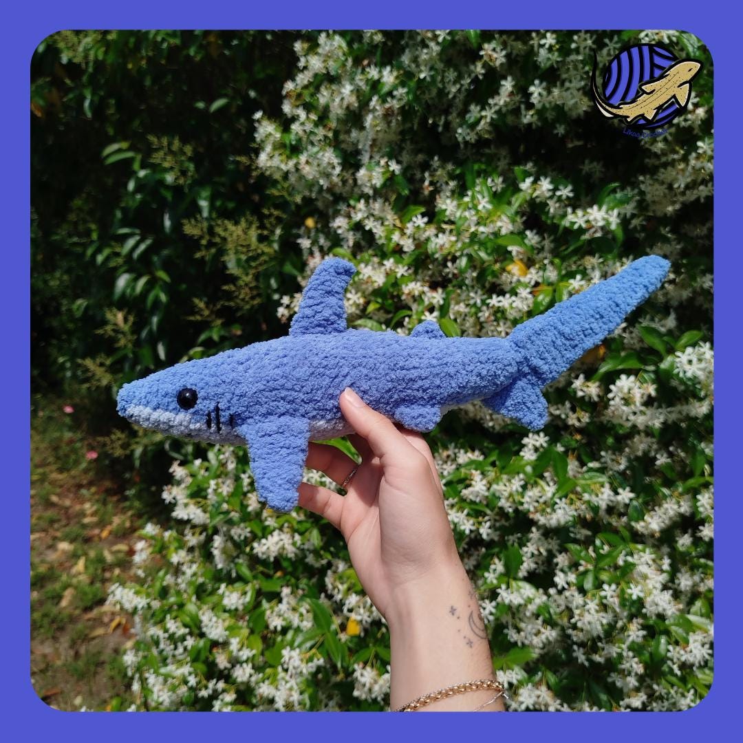 Philibert the Thresher Shark Crochet Pattern - Etsy Denmark