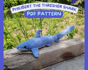 Philibert the Thresher Shark Crochet Pattern - Etsy Denmark