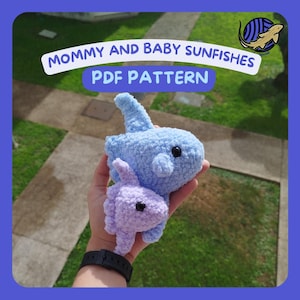 Mommy And Baby Sunfishes Crochet Pattern