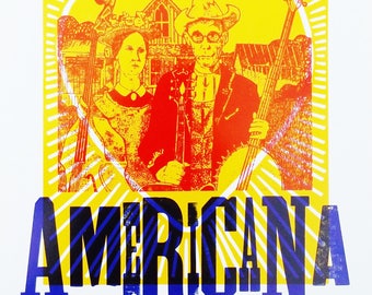 LOVE AMERICANA STYLE! -- Handmade LetterPress Poster