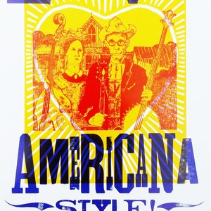 LOVE AMERICANA STYLE Handmade LetterPress Poster image 1