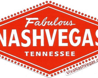 Fabulous NASHVEGAS Tennessee Trademark Sticker