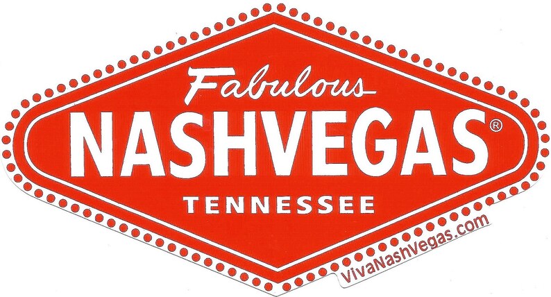Fabulous NASHVEGAS Tennessee Trademark Sticker image 1