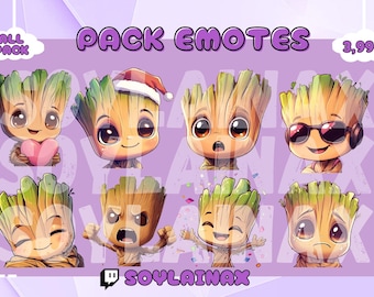 Baby Groot Emotes Pack: Chibi Guardians of the Galaxy (Digital Download)