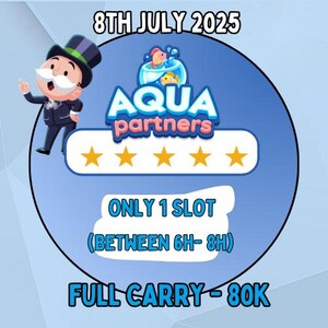 Full carry Mogo AQUA partners socios event (1 SLOT) - All rewards (July 2025)